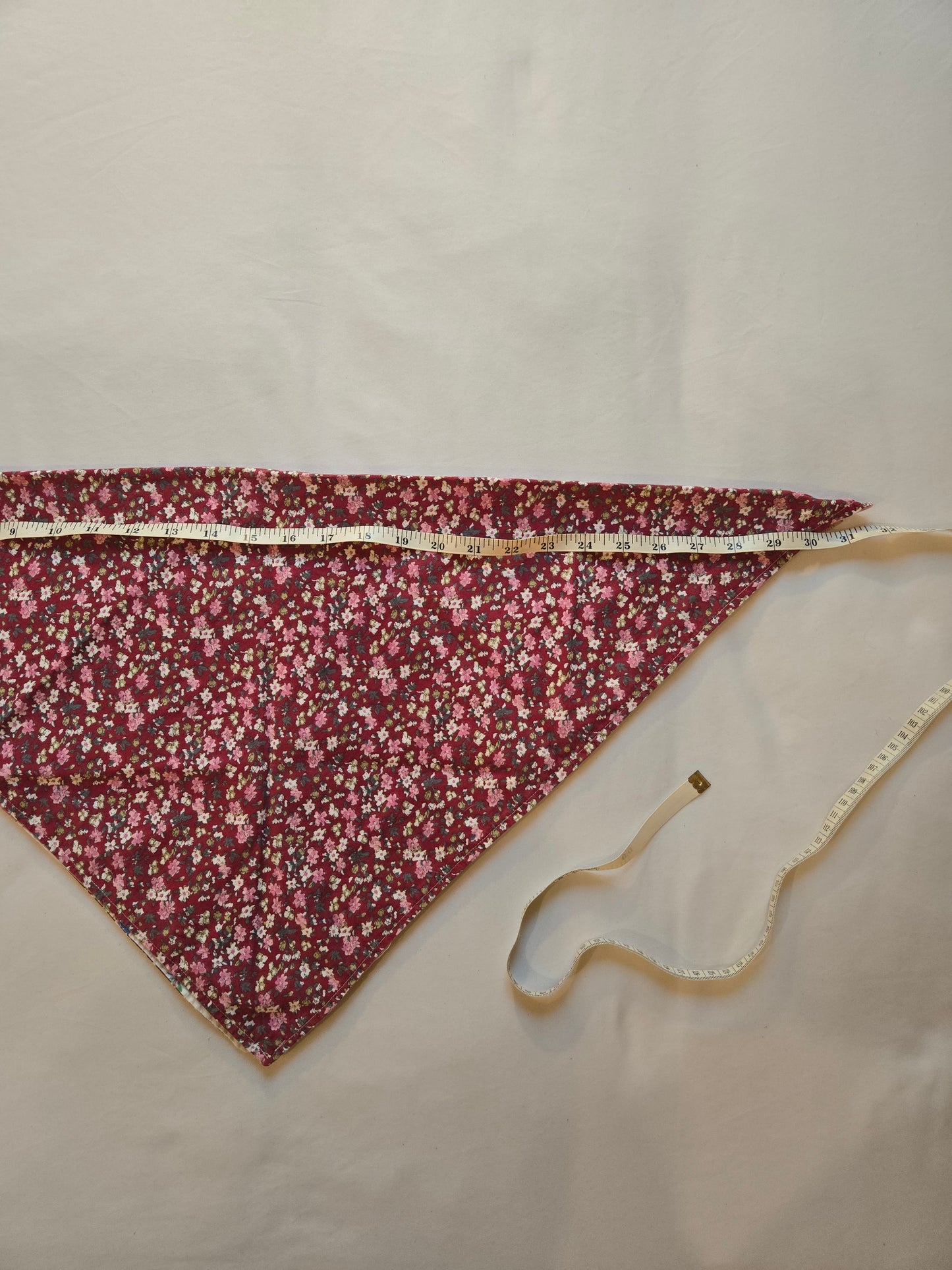 Burgundy/Bunny Reversible Bandana