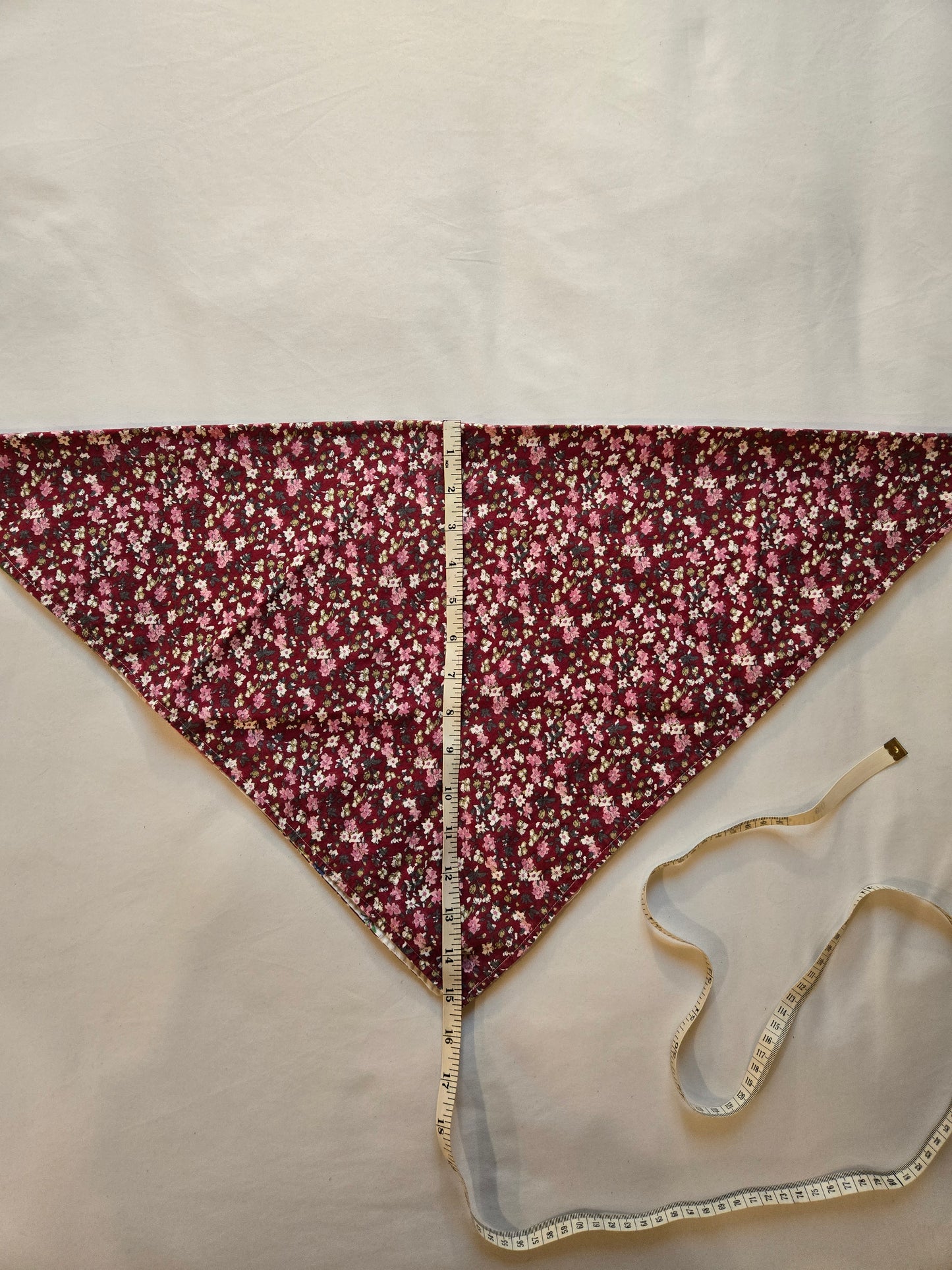 Burgundy/Bunny Reversible Bandana